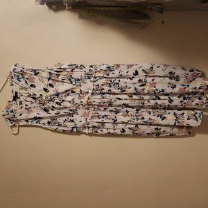 Lane Bryant White Floral Print Dress